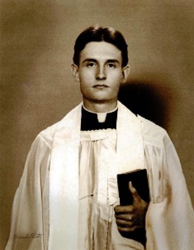 Father Emil Joseph Kapaun, a Kansas priest and a military chaplain, who died May 23, 1951, in a North Korean prisoner of war camp, is pictured in this undated photo. A candidate for sainthood, he died ministering to prisoners of war during the Korean War.
